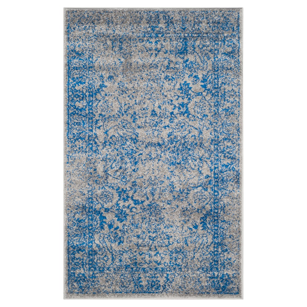 Reid Accent Rug - Gray/Blue (3'x5') - Safavieh