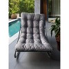Outdoor Rocking Chair – Modern Metal Rocker with Thick Cushion, 350 lbs Capacity, High Back Lounge Chair for Patio, Garden, and Living Room - 3 of 3