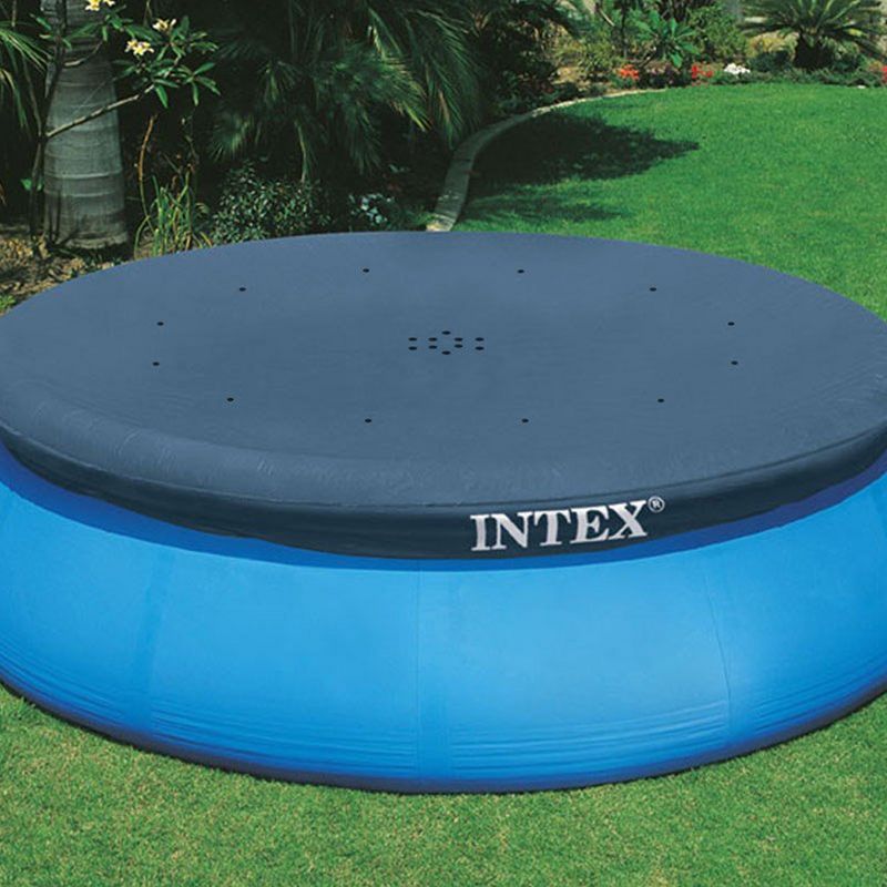 Intex Type H Easy Set Filter Cartridge Bundled with Pool Debris Vinyl Round Cover and Inflatable Above-Ground Kids Swimming Pool with Filter Pump, 5 of 7