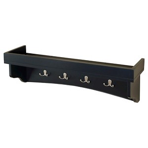 Shaker Cottage Coat Hooks with Tray - Alaterre Furniture - 1 of 4