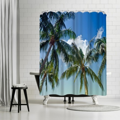 Palm tree deals shower curtain