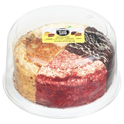 Rich's Double Layer Variety 8" Caramel, Carrot, Chocolate, Red Velvet Cake - 46oz