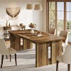 Tribesigns 63-Inch Farmhouse Dining Table for 4-6, Rectangular Kitchen Dinner Table for Dining Room, Kitchen - 4 of 4