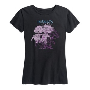 Women's - Rugrats - Tommy And Chuckie Distort Short Sleeve Graphic T-Shirt - 1 of 4