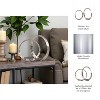 Modern Bold Circular Hammered Ring Statues - Perfect for Bedroom, Bathroom, Home, and Coffee Table Decor - Set of 2 - 4 of 4