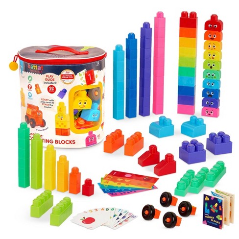 Battat Education Locbloc Counting Blocks Building Block Set Target