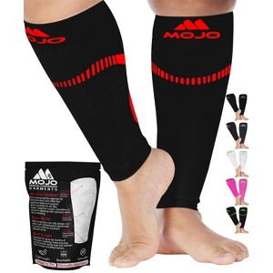 Mojo Compression Socks – Unisex Compression Footless Calf Stocking Sleeve – 20-30mmHg Opaque – A604 - 1 of 4