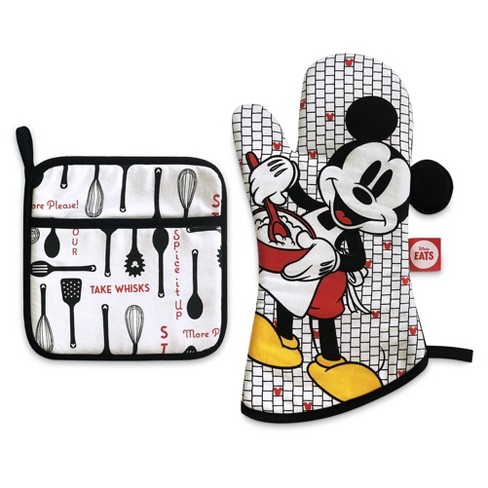 Mickey Mouse & Friends 2pc Cotton Oven Mitt and Pot Holder Set - Disney store - image 1 of 3