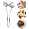 Unique Bargains Women's Fashion U-shaped Bow Decorative Hairpin 1 Pc - 3 of 4