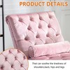 MOONMISS Velvet Chaise Lounge Indoor,Button-Tufted Upholstered Chaise Lounge Chair with Pillow for Bedroom Living Room Office - 4 of 4
