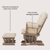 Child Craft Cozy Glider Rocker and Ottoman Set, Padded Cushion with Convenient Storage Pockets, Solid Wood Base & Frame - 3 of 4
