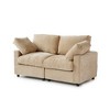 Cloud Sectional Couches for Living Room,67" Convertible Love Seat, 2 Seater Modular Sectional Sofa,Deep Seater Furniture Sets - 3 of 4