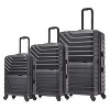 InUSA Aurum Lightweight Hardside Spinner 3pc Luggage Set - Black - 2 of 4