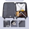 FATMOON Hardshell Suitcase Double Spinner Wheels PP Luggage Sets Lightweight Durable Suitcase with TSA Lock, Set of 3(20/24/28) - 4 of 4