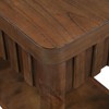 NicBex 2-Tier Side Table with Rounded Corners & Waterproof Surface, 25'' Rectangular End Table with Storage Shelf, Farmhouse Sofa Side Table - 3 of 4
