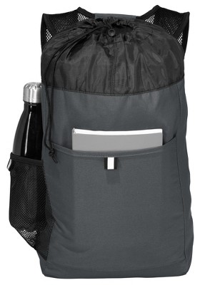 Port Authority Classic Hybrid Backpack with Faux Leather Trim