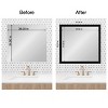 Amanti Art Mirror Makeover Bathroom Mirror Frame Border Kit  - Fully Assembled Peel and Stick Frame - Mirror NOT Included - Avon Black Trim - 4 of 4