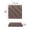 Plastic Composite Deck Tiles Set of 35pcs, Composite Decking Resist Rust, Water, Weather, Easy to DIY & Maintain - 2 of 4