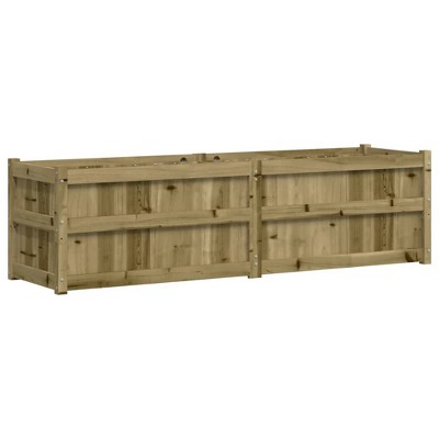 vidaXL Garden Planter 70.9" x 19.7" x 19.7" Impregnated Wood Pine