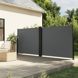 vidaXL Retractable Side Awning Anthracite 70.9"x472.4" - 1 of 4