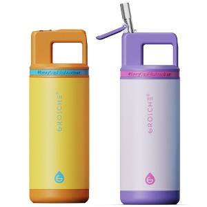ALPINE Flip 'N Sip Kids Insulated Water Bottle With Straw - 16oz Kids Water Bottle - 1 of 4