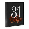 Stupell Industries 31 October Halloween Date Framed Giclee Art, Black, 17" x 17" - 2 of 4