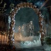 Joyfy 7.2 FT Halloween Outdoor Decorations, Scary Giant Skeleton Archway Decor, Skull Arch for Halloween Yard Garden Lawn Haunted House Decorations - 4 of 4