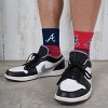 MLB Atlanta Braves Youth Quarter Socks - 2pk: Cushioned Heel & Toe, Team Logo Design - 4 of 4