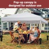 Outdoor Easy Pop-Up Screen Tent ,Canopy with Mesh Mosquito Netting Side Walls, Pop Up Tent,for camping, beach outings, craft fairs,10x10ft - 3 of 4