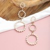 SOHI Women's Snowball Drop Earrings - 2 of 3