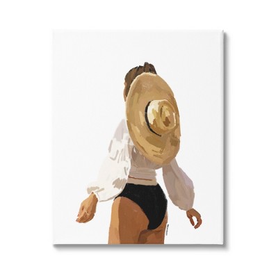 Stupell Industries Woman with Sun Hat Canvas Wall Art