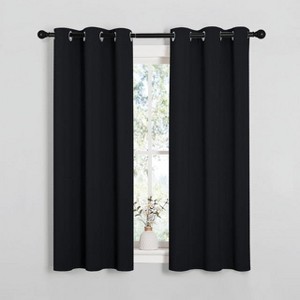 NICETOWN Grommet Top Blackout Curtains, Thermal Insulated Noise Reducing Window Drapes (Set of 2) - 1 of 4