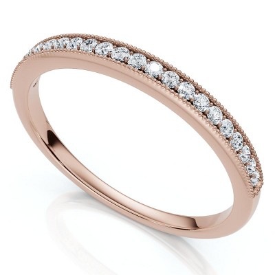 Pompeii3 3/8thCt Diamond Sephora Stackable Wedding Anniversary Ring 10k Gold Lab Created