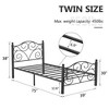 VECELO Bed Frame with Headboard and Footboard - 3 of 4