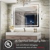 Keonjinn LED Bathroom Vanity Mirror, Front Light & Backlit, 3 Color Temperatures, Anti Fog, Double Lights Strips - 3 of 4