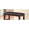 TiramisuBest Gold Bedroom Bench - Champagne Solid Wood & MDF Entryway, 54x18x19 Inches - 4 of 4