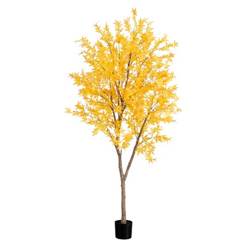 Nearly Natural 8-ft Autumn Maple Artificial Fall Tree - image 1 of 4