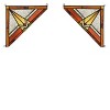 Chloe Lighting Desmund Mission Tiffany-Glass Window Panel 8`` Wide - 4 of 4