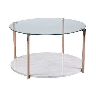 Agnes Cocktail Table Warm Gold - Aiden Lane