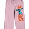 Monsters Inc. Sully This Is My Happy Face Women's Cradle Pink Sleep Pajama Pants - 2 of 4