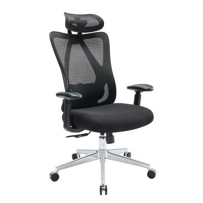 SYFERLORY Sweetcrispy High Back Ergonomic Office Chair Adjustable Headrest and Waistrest Mesh Desk chair