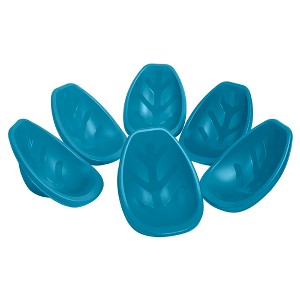 ECR4Kids Leaf Floor Seat, Portable Plastic Kid's Scoop Chair, 6-Piece - 1 of 4