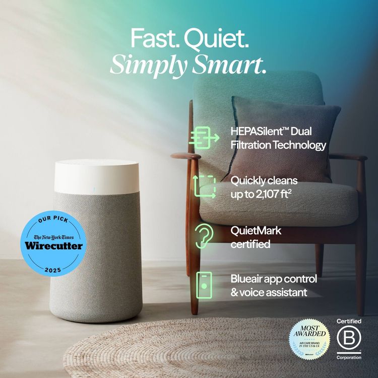 Blueair Blue Pure 311i Max HEPA Air Purifier for Medium Rooms up to 1858 sq. ft., 2 of 13