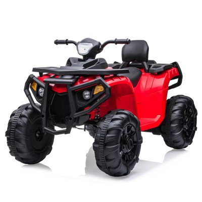 Ride On ATV for Kids, 4 Wheeler Electric Vehicle, 2 Seater Battery Powered Kids Ride On Toy Car, with Spring Suspension
