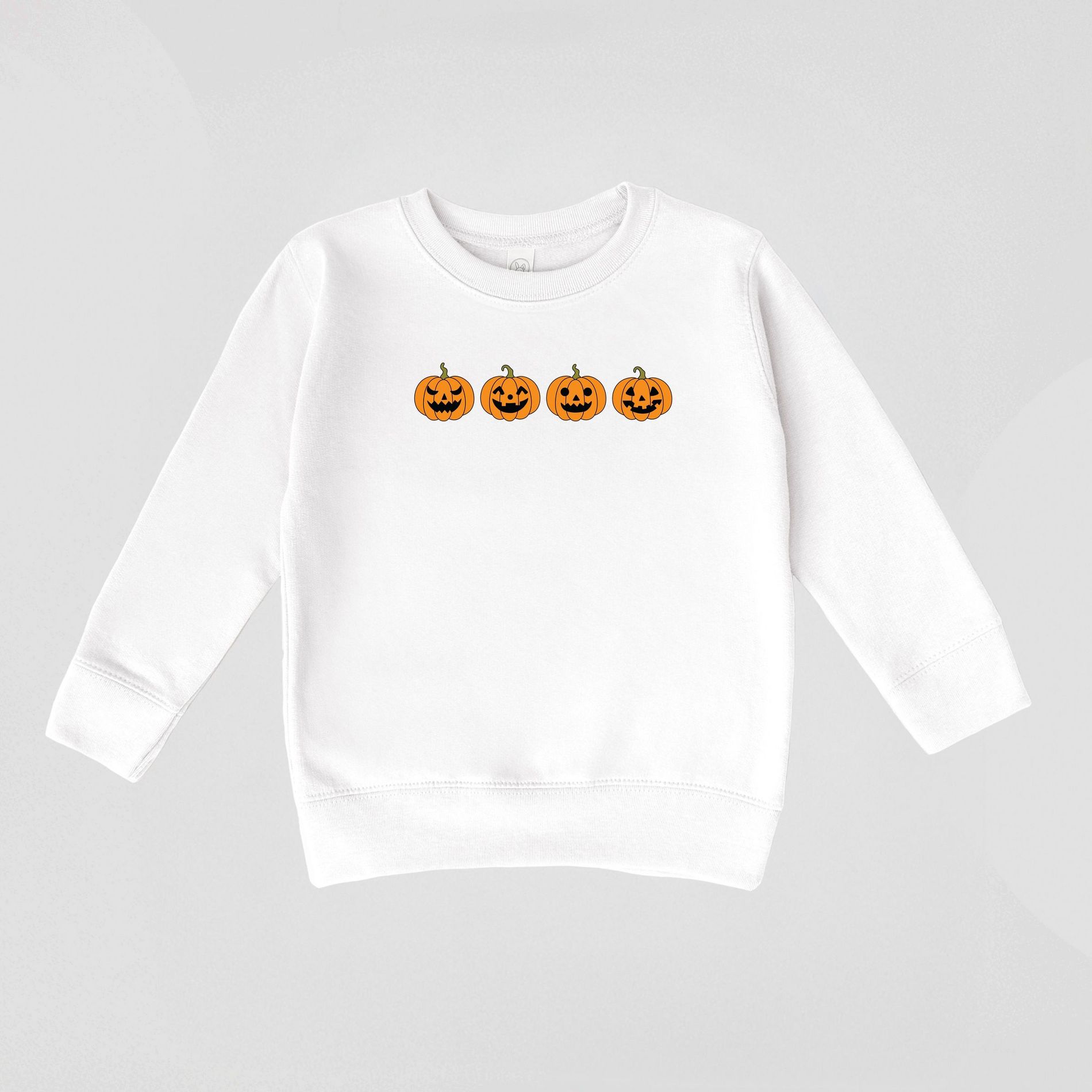 Four Pumpkins - Toddler Graphic Sweatshirt and Youth Graphic Sweatshirt