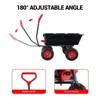 800 Lbs Poly Dump Garden Cart with 10in Tires, Heavy Duty Wheelbarrow with Rotating Handle and Pneumatic Tires,Utility Cart,for Yard,Garden and Lawn - 4 of 4