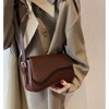 BEAFUP Shoulder Bag for Women Y2K Trendy Purse Vegan Leather Hobo Handbags Clutch Saddle Bag with 2 Removable Strap - 4 of 4