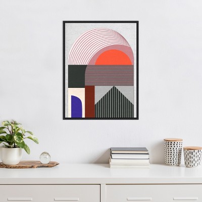 Abstract Warm Tones Canvas Lithograph Wall Art 24x18