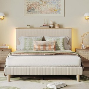 Bestier Queen Size Bed Frame with Headboard - 1 of 4
