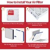 Filter King 16x22x1 Air Filter | 4-PACK | MERV 11 HVAC Pleated A/C Furnace Filters | MADE IN USA | Actual Size: 16 x 22 x .75" - image 4 of 4